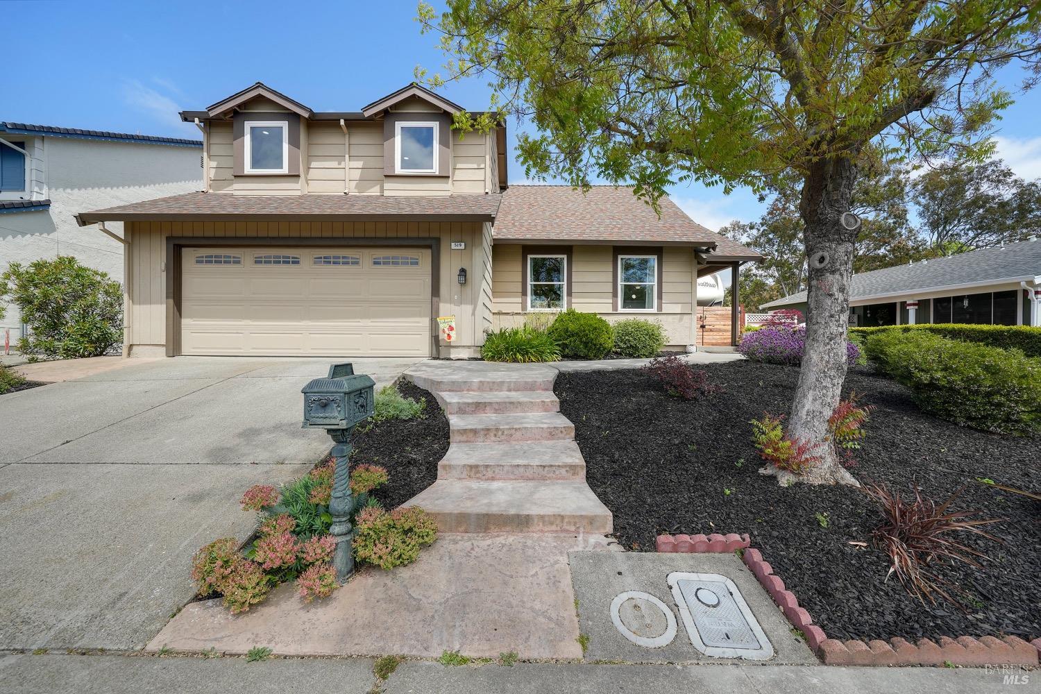 Welcome to this stunning 4 Bedroom, 3 Bath home located in Benicia.   This property features vaulted