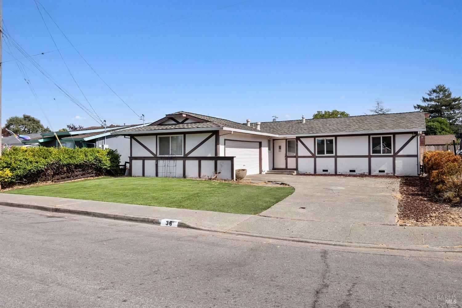 Nestled in the desirable Midtown Petaluma neighborhood, this 3-bedroom, 2-bath home offers a perfect blend of comfort and charm. As you step through the front door, you'll be greeted by an inviting floor plan with abundant natural light, gorgeous LVP flooring, and tastefully updated finishes throughout.    The spacious living room offers a fireplace, ceiling fan, recessed can lighting and slider leading out to your spacious backyard. Additional features include air conditioning, remodeled primary bathroom, newer interior paint, 2 car garage and more.    Located just minutes from Petaluma's vibrant downtown, you'll enjoy easy access to local dining, boutique shopping, and parks. Commuters will love the quick access to Hwy 101, and families will appreciate the top-rated schools nearby.    Don't miss your chance to own this Midtown gemschedule a tour today and experience all the charm this home and neighborhood have to offer!