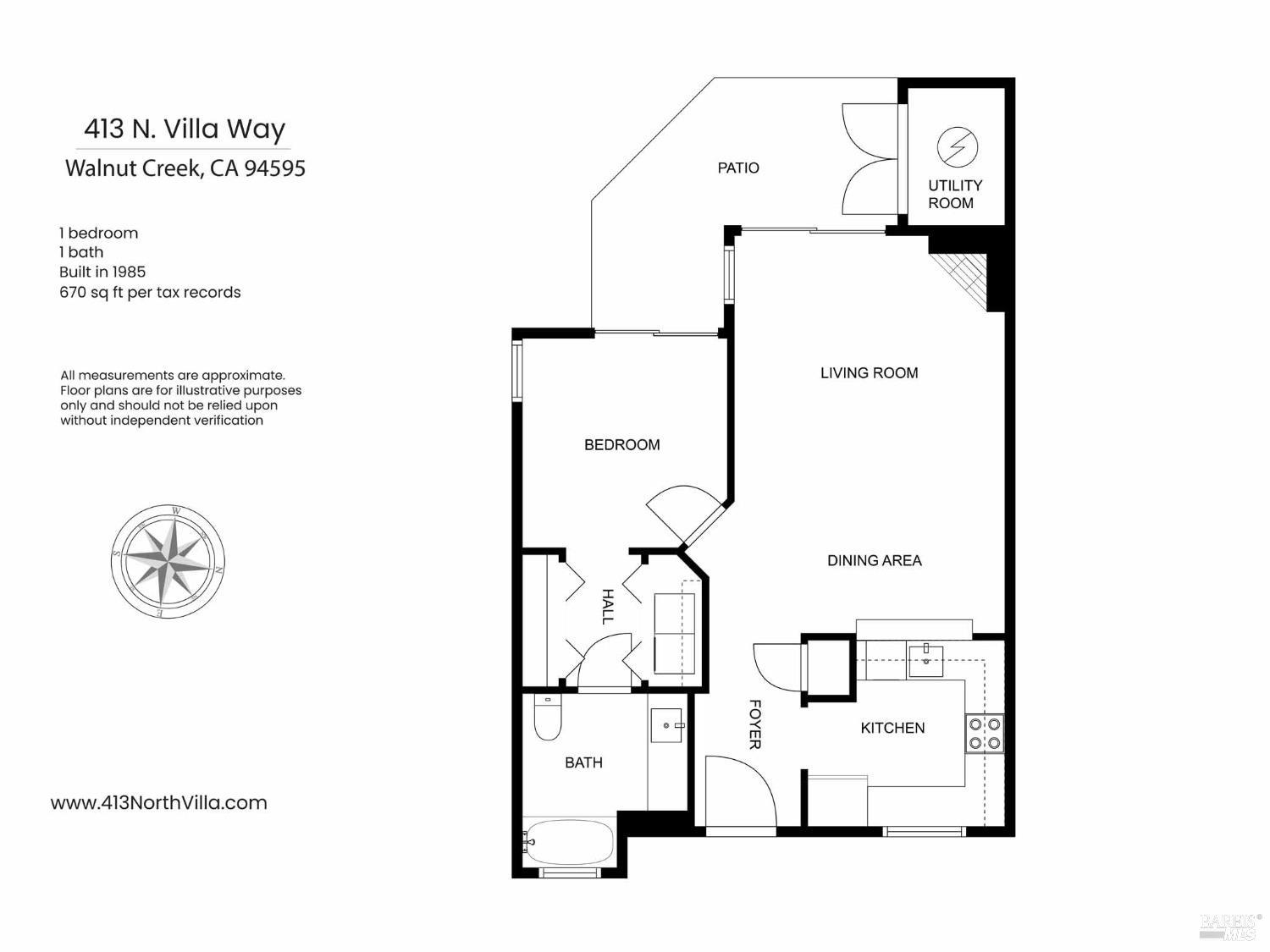 Detail Gallery Image 22 of 22 For 413 N Villa Way, Walnut Creek,  CA 94595 - 1 Beds | 1 Baths