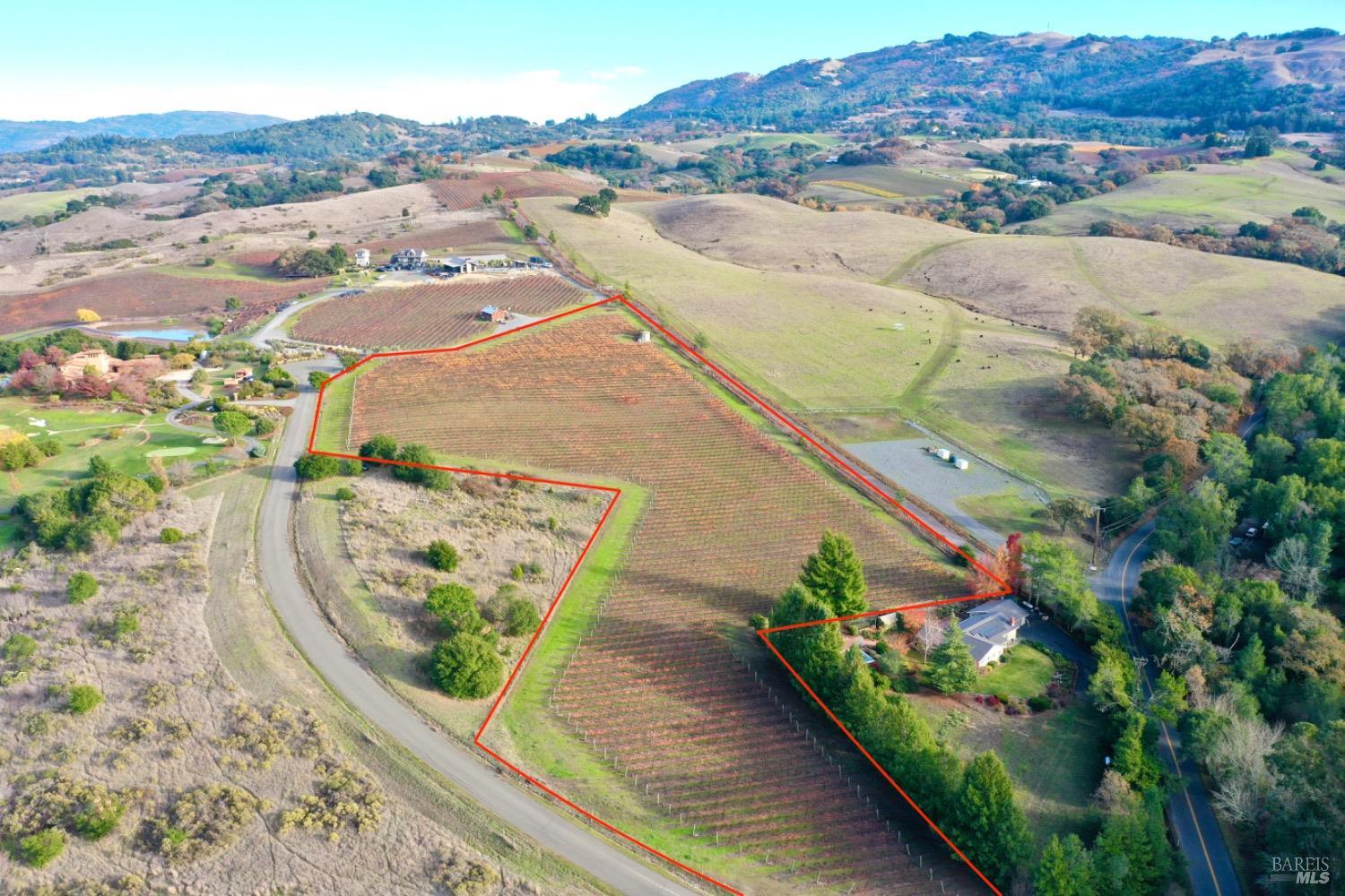 Nestled in the renowned Bennett Valley AVA, this 8-acre property on Bottasso Court offers a rare opportunity for vineyard redevelopment and estate living. With 6 acres of Pinot Noir awaiting replanting, an agricultural well, and a 10,500-gallon concrete storage tank, the foundation is set for creating a boutique wine operation or private vineyard retreat. The premier building site boasts breathtaking 360-degree views of the valley and surrounding countryside. Accessible via a private shared road, the property is ideally located just 15 minutes from Glen Ellen and Santa Rosa, and 20 minutes from Highway 101. Experience the perfect balance of privacy and connectivity in the heart of Sonoma County wine country.