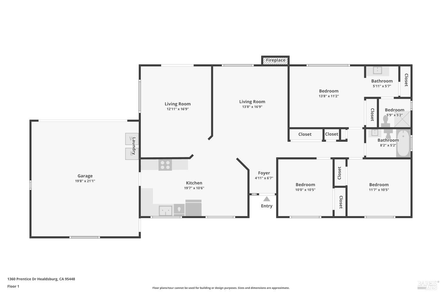 Detail Gallery Image 24 of 24 For 1360 Prentice Dr, Healdsburg,  CA 95448 - 3 Beds | 2 Baths