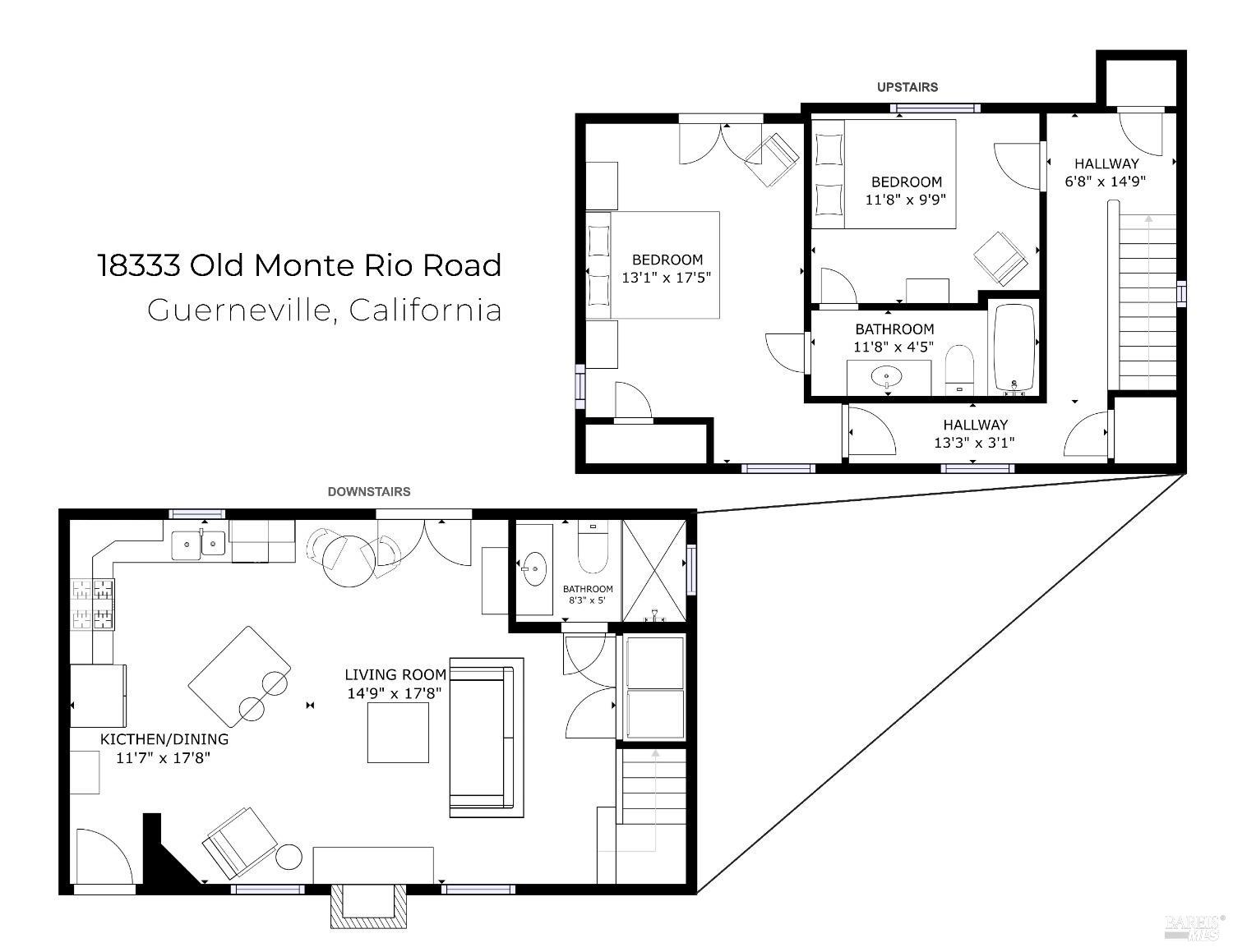 Detail Gallery Image 47 of 52 For 18333 Old Monte Rio Rd, Guerneville,  CA 95446 - 1 Beds | 2 Baths
