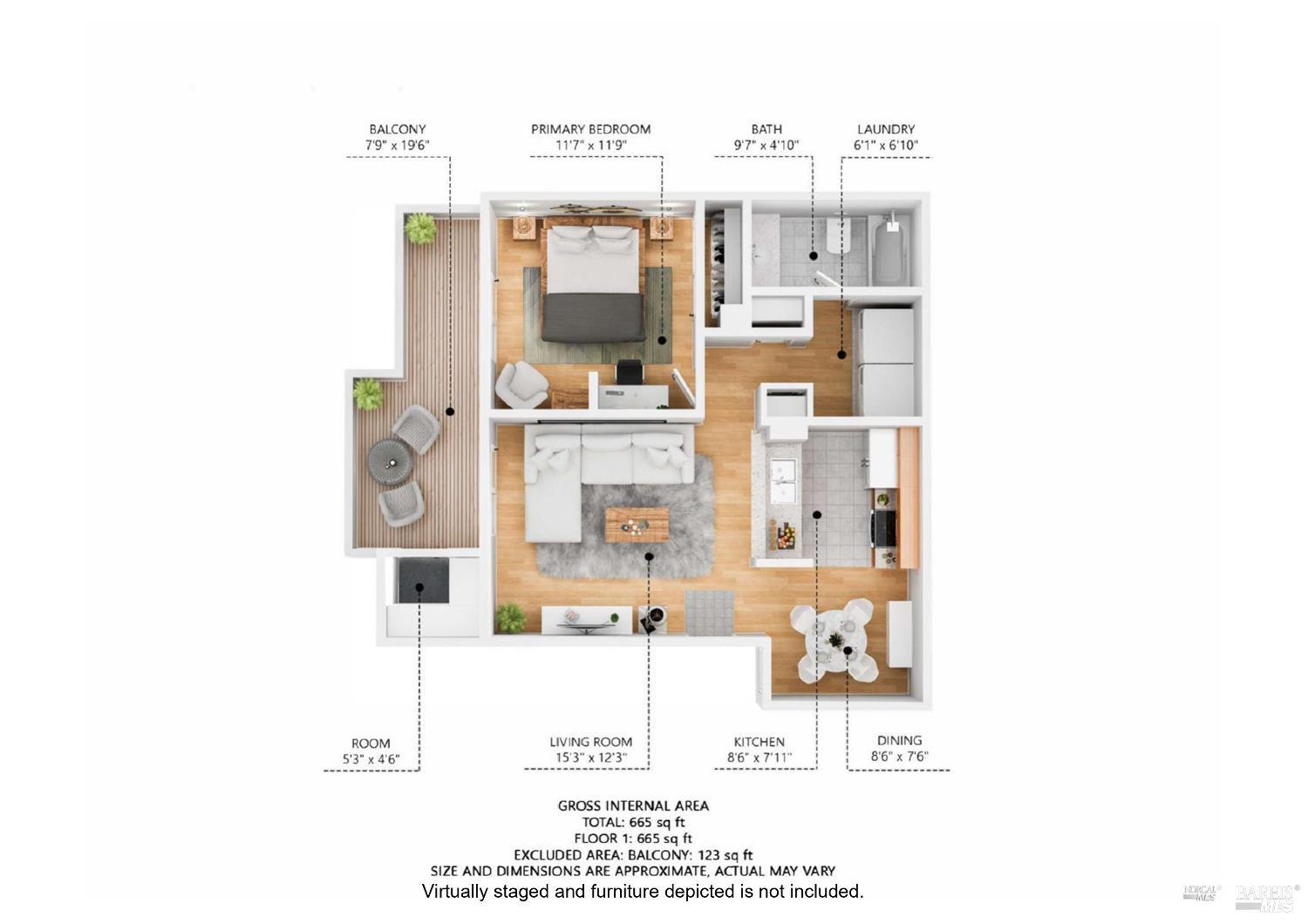 Detail Gallery Image 5 of 49 For 1201 Glen Cove Pkwy #514,  Vallejo,  CA 94591 - 1 Beds | 1 Baths