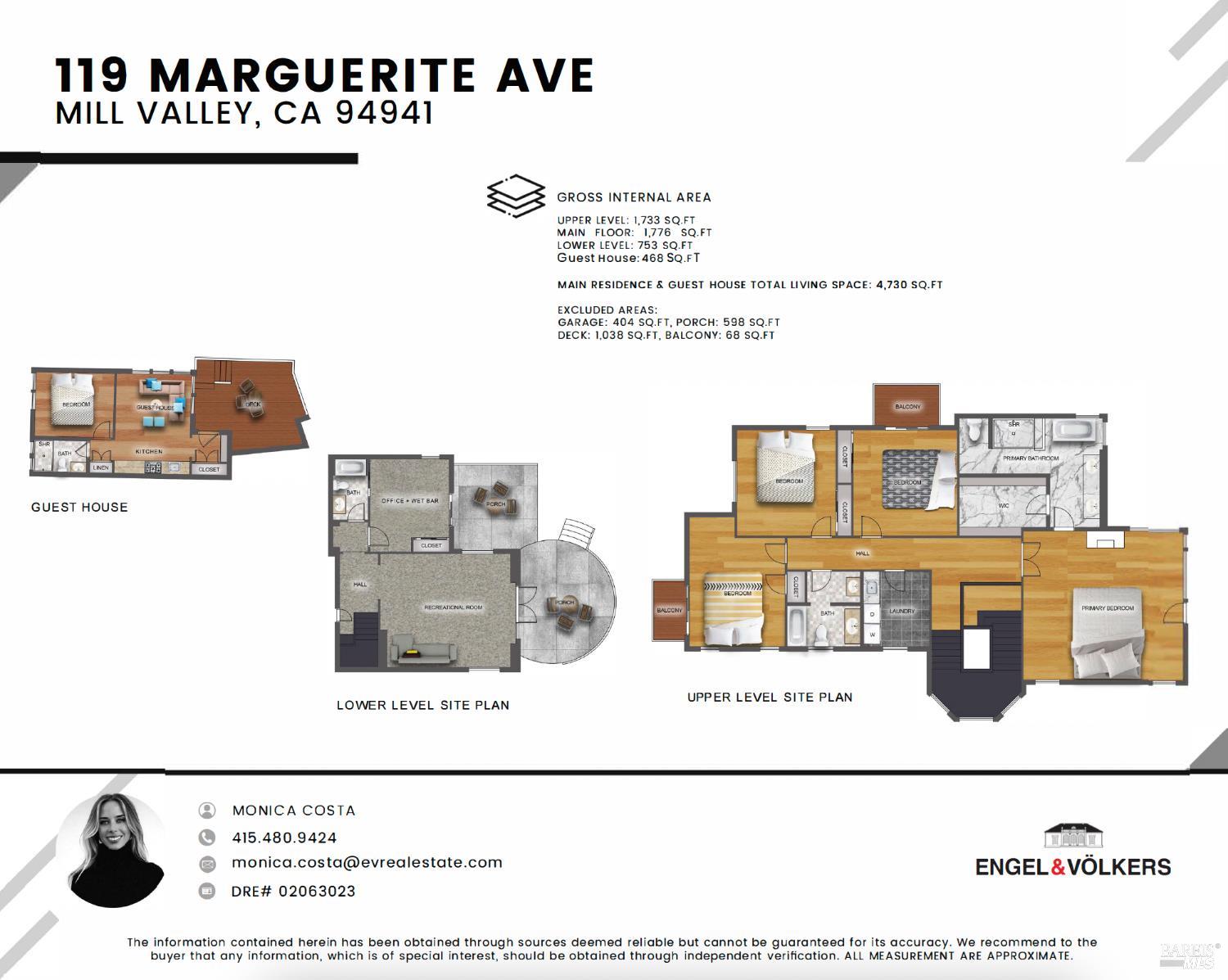 Detail Gallery Image 97 of 97 For 119 Marguerite Ave, Mill Valley,  CA 94941 - 6 Beds | 4/1 Baths