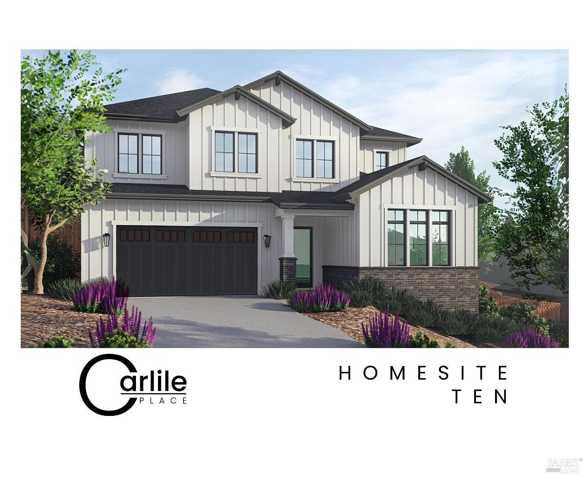 Here is your opportunity to purchase for your family a home in this new community of Carlile Place in Fountaingrove with no HOA, designed & built by Christopherson Builders. This is an All Electric Community. This two-story home offers approx. 3209 sq ft with 4 bedrooms, Walkin closets, 4 bathrooms, that includes dual primary suites, one on each level for multi-generational living, all on an approx. 9000 sq ft lot. The main level offers single level living with the great room that includes a fireplace and island kitchen with stainless appliances & pantry closet. Sliding glass doors from both the great room and main level primary suite out to a covered loggia with an outdoor kitchen and a large rear yard with privacy and an office that could a 5th bedroom with its own full bathroom. There is a completely finished oversized 2-car garage with EV charging outlet & workshop area with large wash basin. There is a large & spacious media room on the upper level for more entertaining, along with another primary suite, large laundry room, 2 more secondary bedrooms & guest bathroom. Come visit us and see the other 10 homes that are still available. There are insurance quotes on all of these homes.