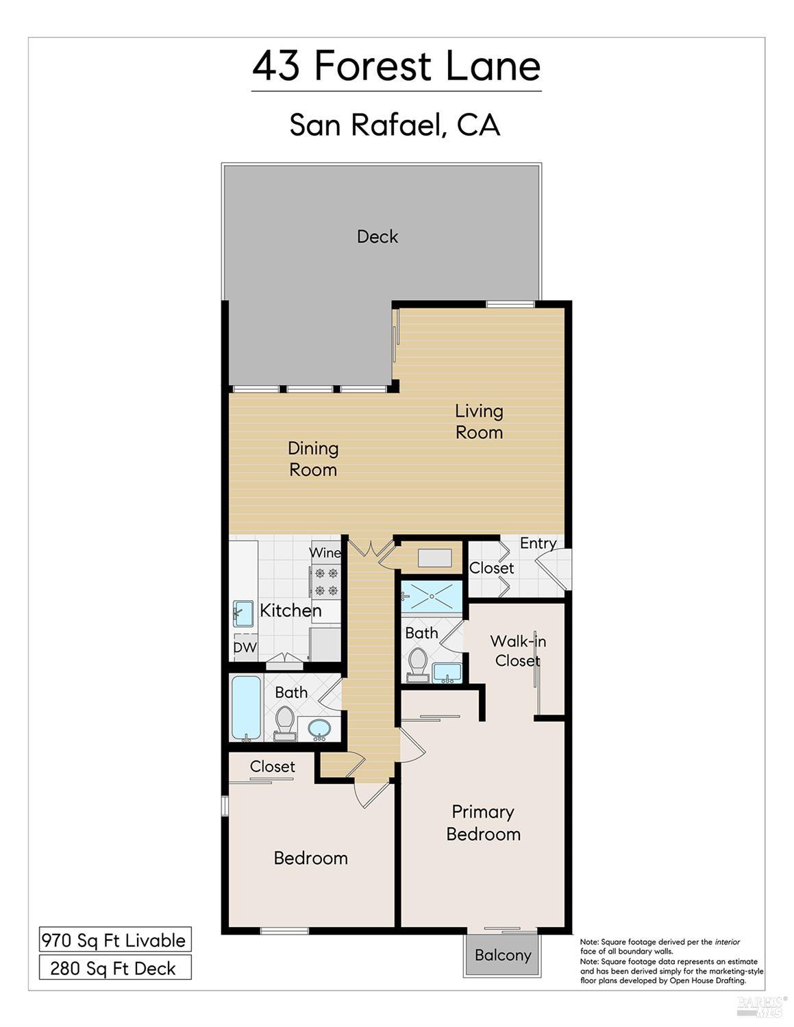 Detail Gallery Image 24 of 24 For 43 Forest Ln, San Rafael,  CA 94903 - 2 Beds | 2 Baths