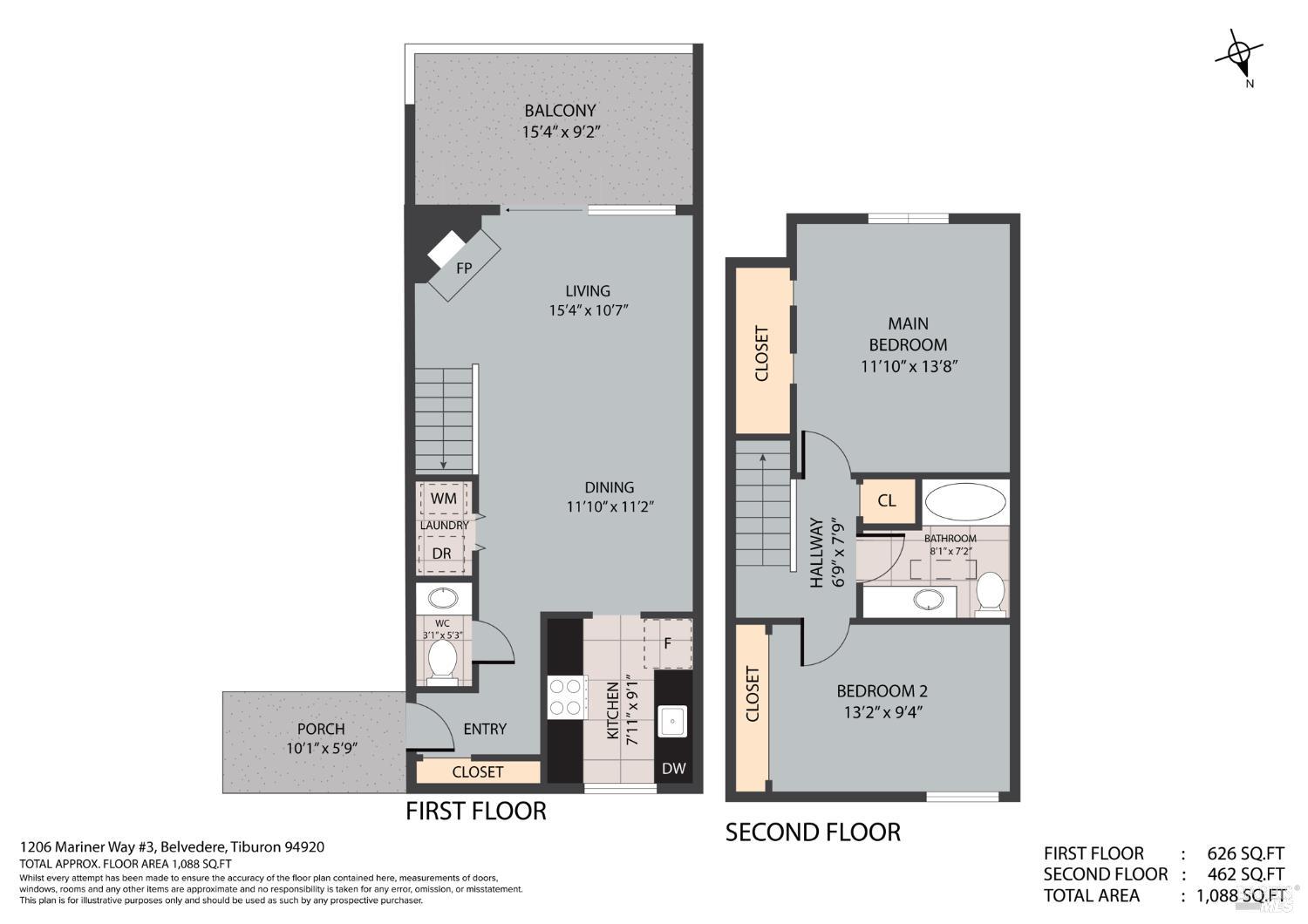 Detail Gallery Image 12 of 19 For 1206 Mariner Way, Tiburon,  CA 94920 - – Beds | – Baths