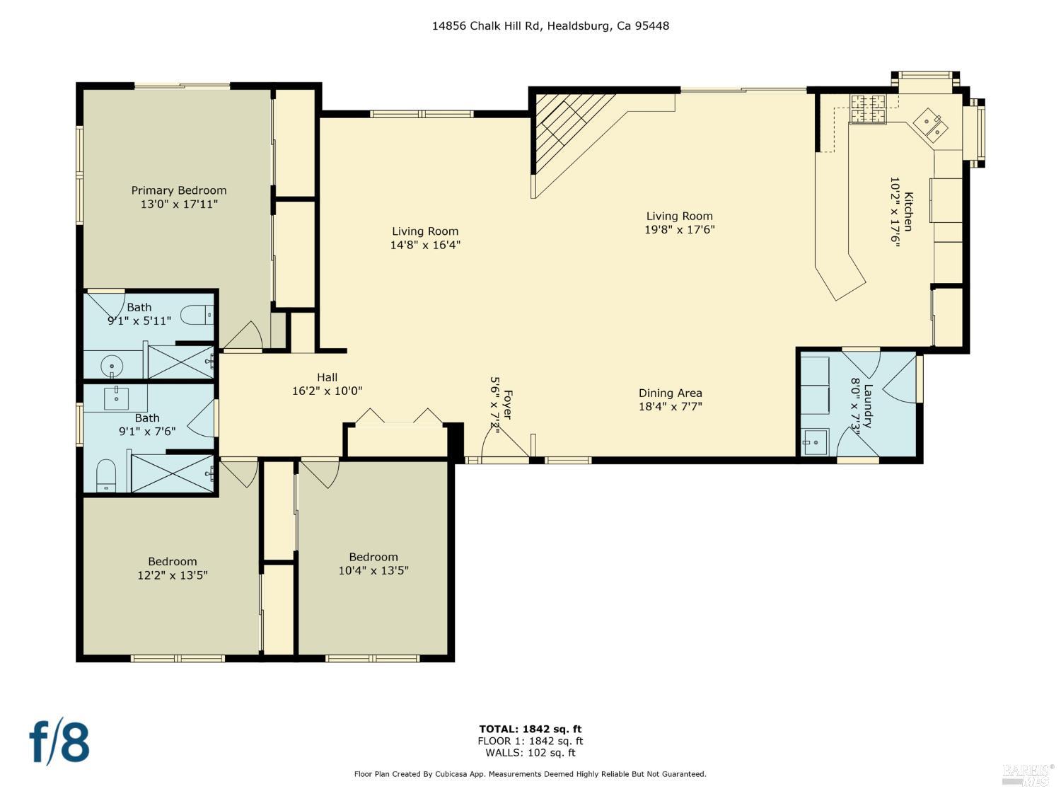 Detail Gallery Image 65 of 65 For 14856 Chalk Hill Rd, Healdsburg,  CA 95448 - 3 Beds | 2/1 Baths