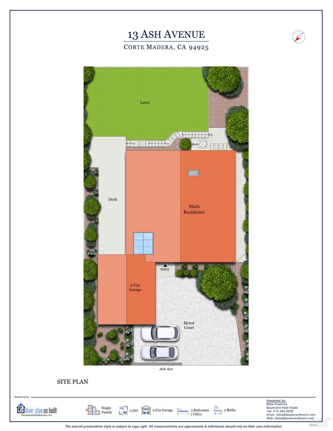 Detail Gallery Image 46 of 46 For 13 Ash Ave, Corte Madera,  CA 94925 - 3 Beds | 2 Baths