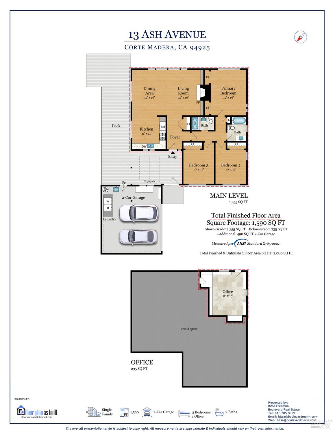 Detail Gallery Image 45 of 46 For 13 Ash Ave, Corte Madera,  CA 94925 - 3 Beds | 2 Baths