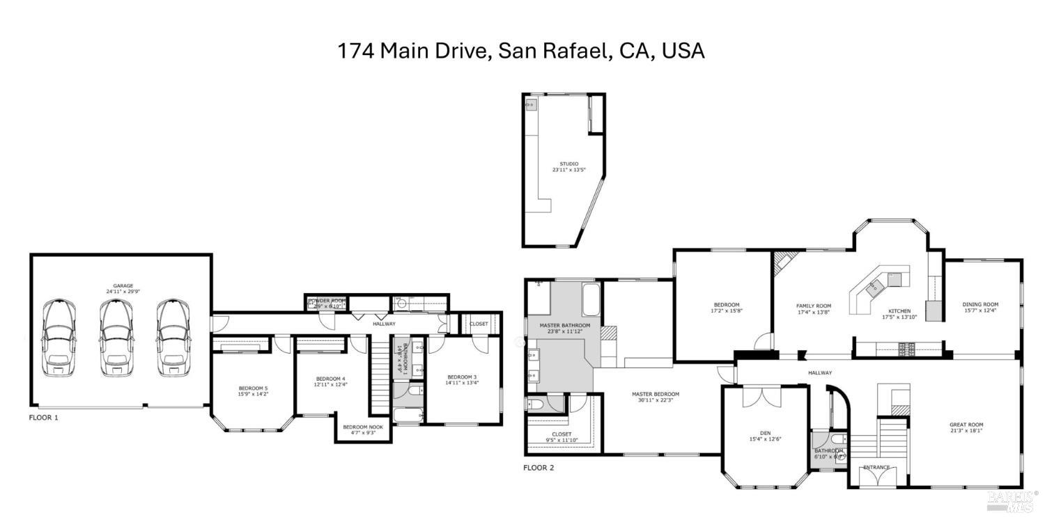 Detail Gallery Image 41 of 42 For 174 Main Dr, San Rafael,  CA 94901 - 5 Beds | 2 Baths