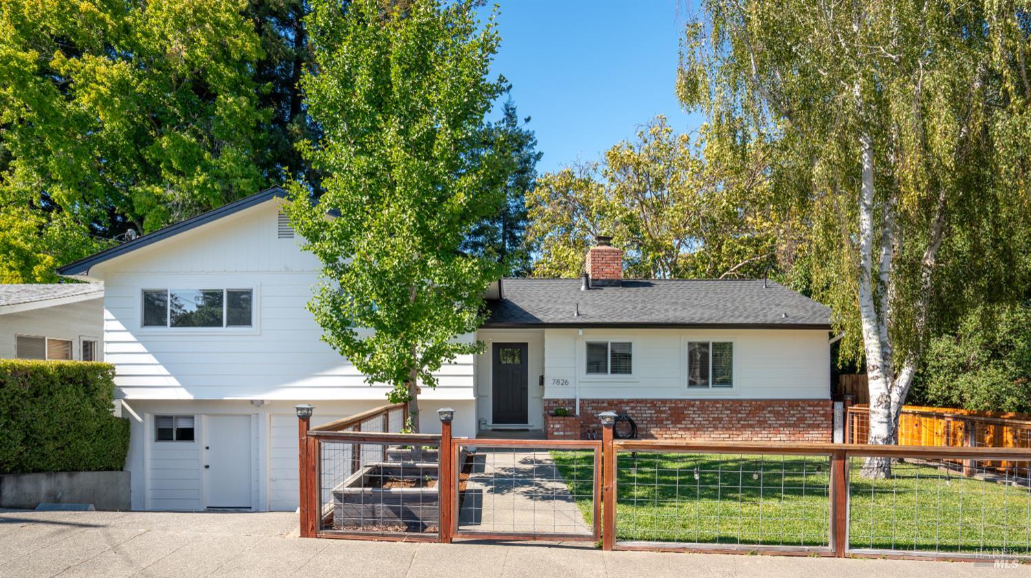 Welcome to 7826 Brookside Avenue, a beautifully updated 4-bedroom, 2-bath home in the heart of Sebastopol. This beautiful home features a modern kitchen with updated finishes, fresh interior and exterior paint, and a new roof. A large deck off the main living area provides the perfect setting for outdoor dining and entertaining. The partially-finished basement offers valuable storage space or potential for future use. The guest studio is ideal for visitors, extended family, or rental income. Located just minutes from downtown, Brook Haven Middle School, popular restaurants, and local markets, this property offers the perfect blend of comfort, style, and convenience. Welcome home!