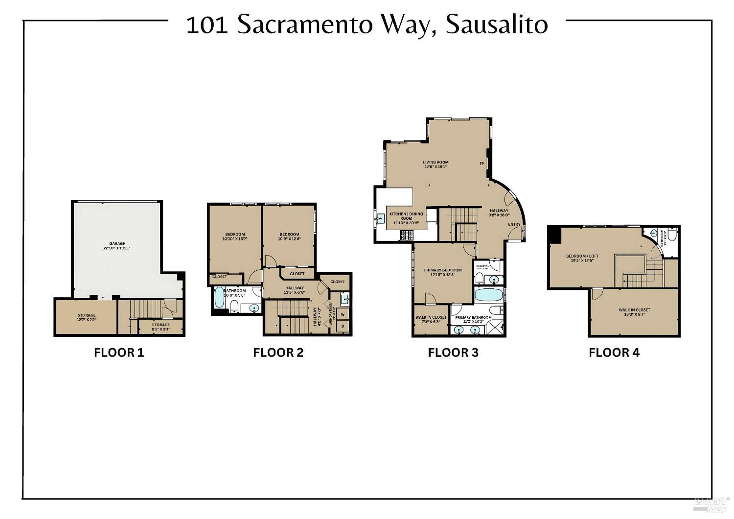 Detail Gallery Image 33 of 34 For 101 Sacramento Way, Sausalito,  CA 94965 - 4 Beds | 3 Baths