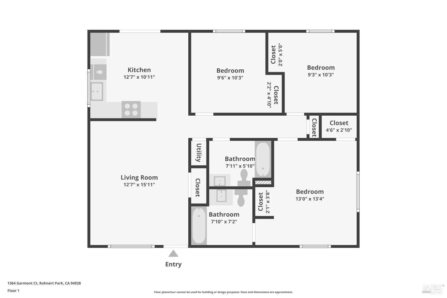 Detail Gallery Image 41 of 41 For 1364 Garmont Ct, Rohnert Park,  CA 94928 - 3 Beds | 2 Baths