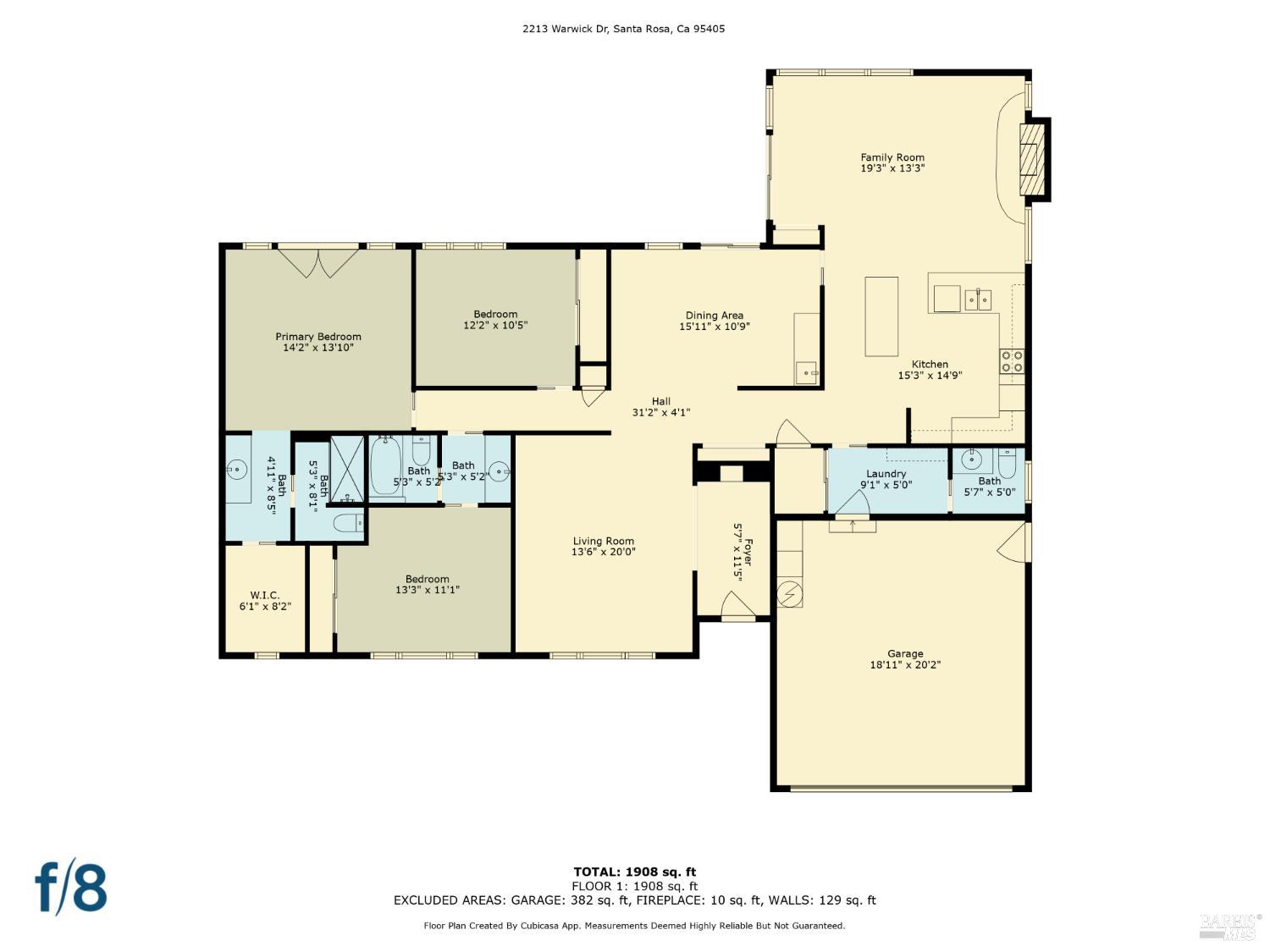 Detail Gallery Image 3 of 45 For 2213 Warwick Dr, Santa Rosa,  CA 95405 - 3 Beds | 2/1 Baths