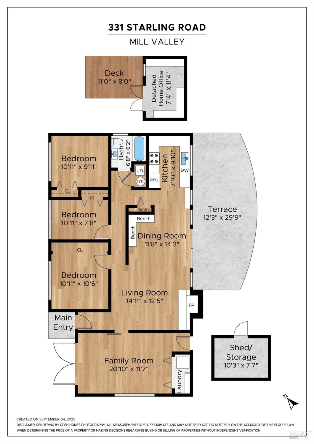 Detail Gallery Image 45 of 46 For 331 Starling Rd, Mill Valley,  CA 94941 - 3 Beds | 1 Baths