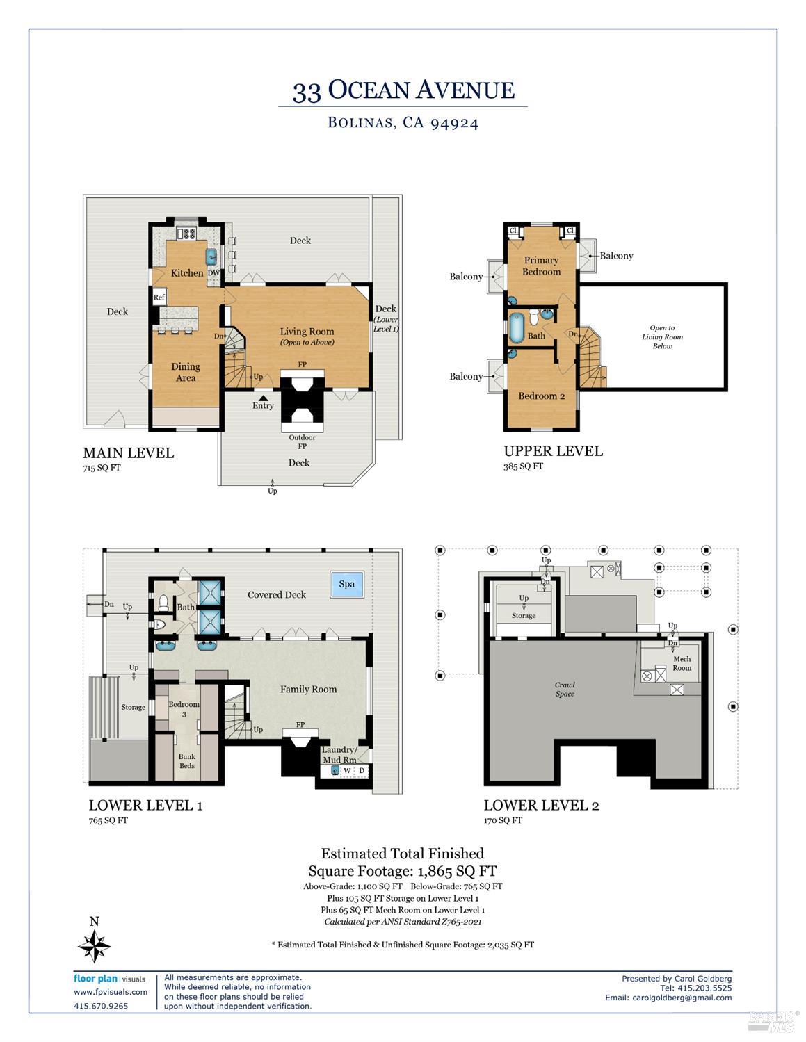 Detail Gallery Image 61 of 62 For 33 Ocean Ave, Bolinas,  CA 94924 - 3 Beds | 2/1 Baths