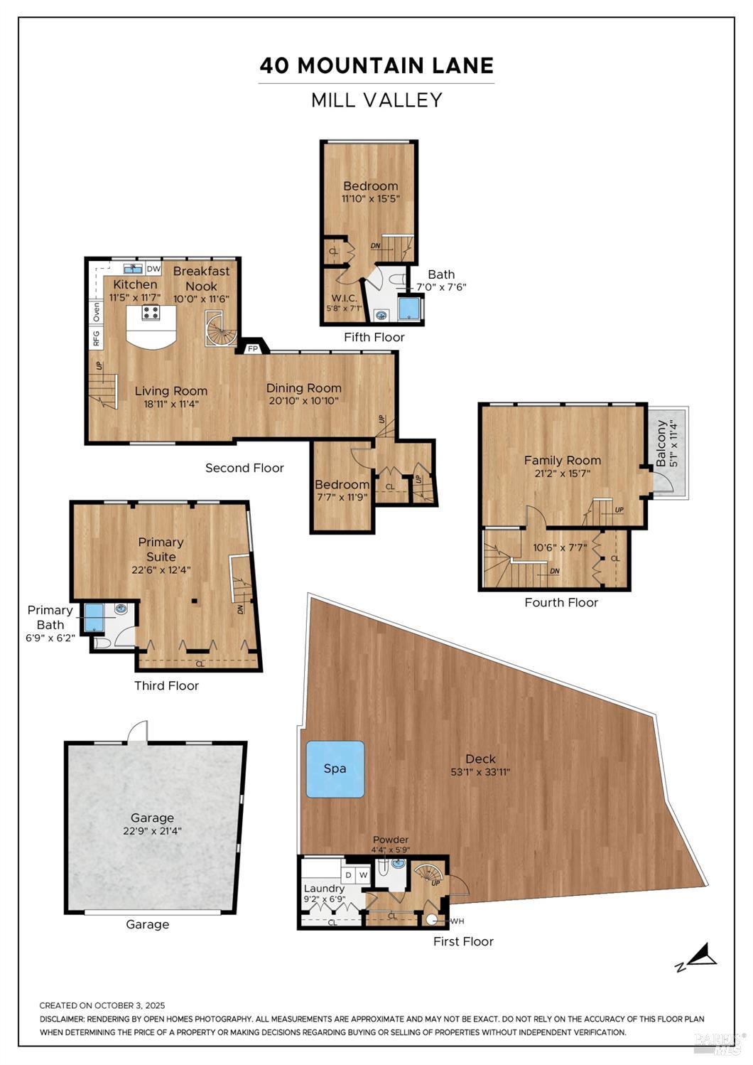 Detail Gallery Image 42 of 43 For 40 Mountain Ln, Mill Valley,  CA 94941 - 3 Beds | 2/1 Baths
