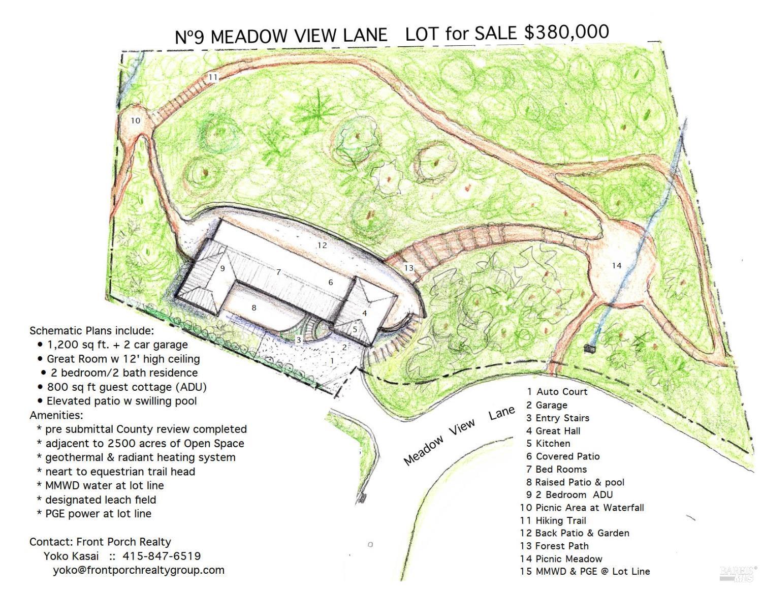 Detail Gallery Image 2 of 7 For 9 Meadow View Ln, San Geronimo,  CA 94963 - – Beds | – Baths