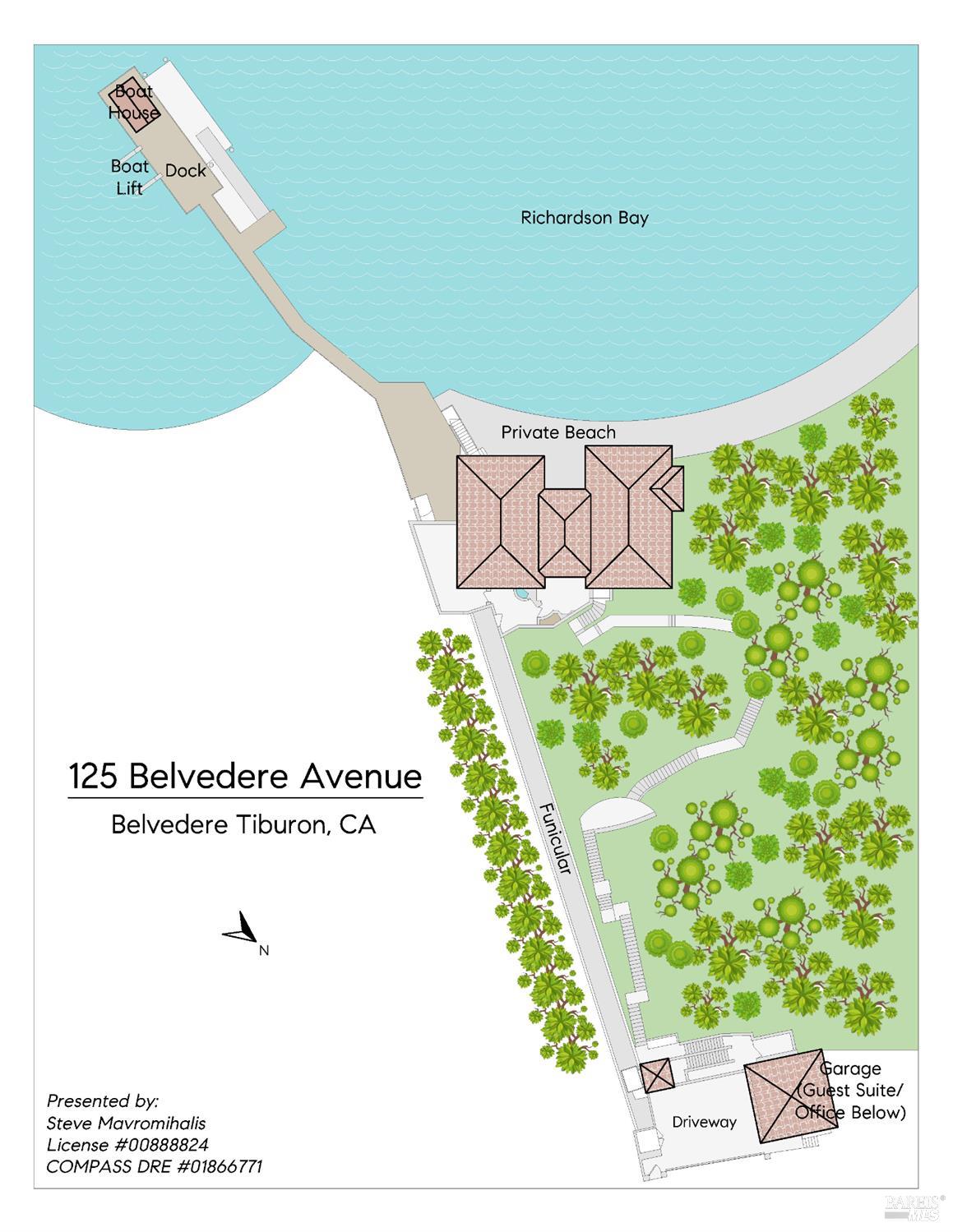 Detail Gallery Image 33 of 33 For 125 Belvedere Ave, Belvedere,  CA 94920 - 5 Beds | 5/5 Baths