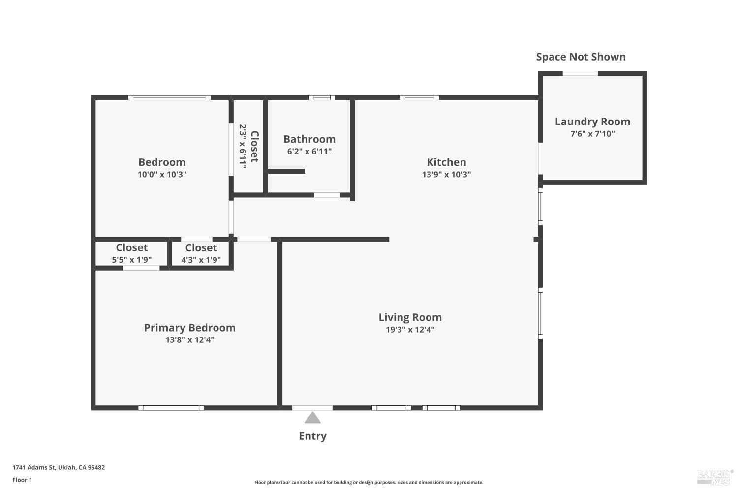 Detail Gallery Image 14 of 15 For 1741 Adams St, Ukiah,  CA 95482 - 2 Beds | 1 Baths