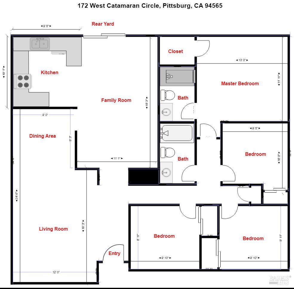 Detail Gallery Image 27 of 27 For 172 W Catamaran Cir, Pittsburg,  CA 94565 - 4 Beds | 2 Baths