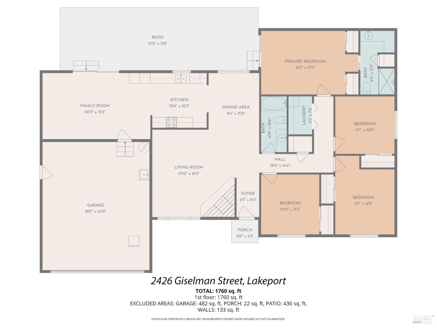 Detail Gallery Image 53 of 53 For 2426 Giselman St, Lakeport,  CA 95453 - 4 Beds | 1/1 Baths