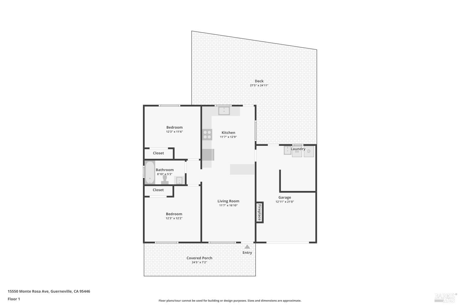 Detail Gallery Image 31 of 31 For 15500 Monte Rosa Ave, Guerneville,  CA 95446 - 2 Beds | 1 Baths