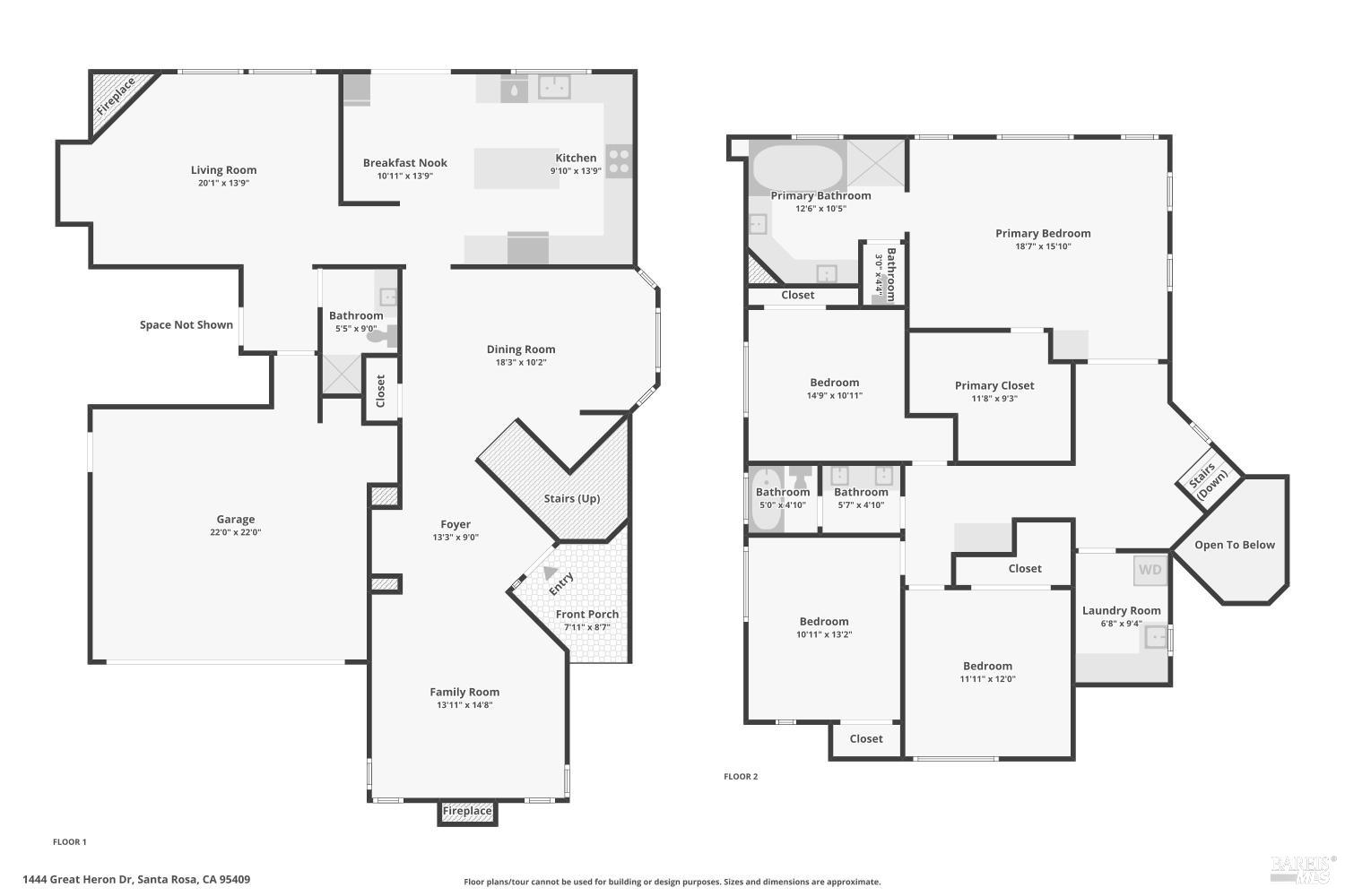 Detail Gallery Image 44 of 44 For 1444 Great Heron Dr, Santa Rosa,  CA 95409 - 4 Beds | 3 Baths