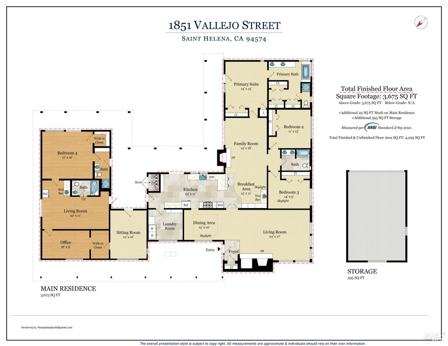 Detail Gallery Image 29 of 36 For 1851 Vallejo St, Saint Helena,  CA 94574 - 4 Beds | 4 Baths