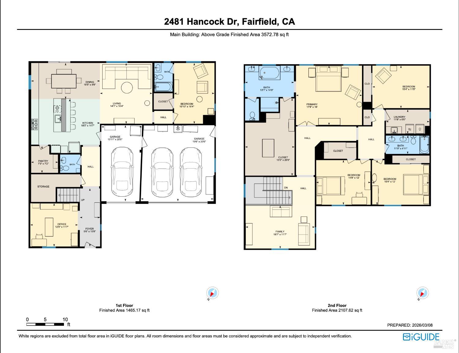 Detail Gallery Image 4 of 63 For 2481 Hancock Dr, Fairfield,  CA 94533 - 5 Beds | 3/1 Baths