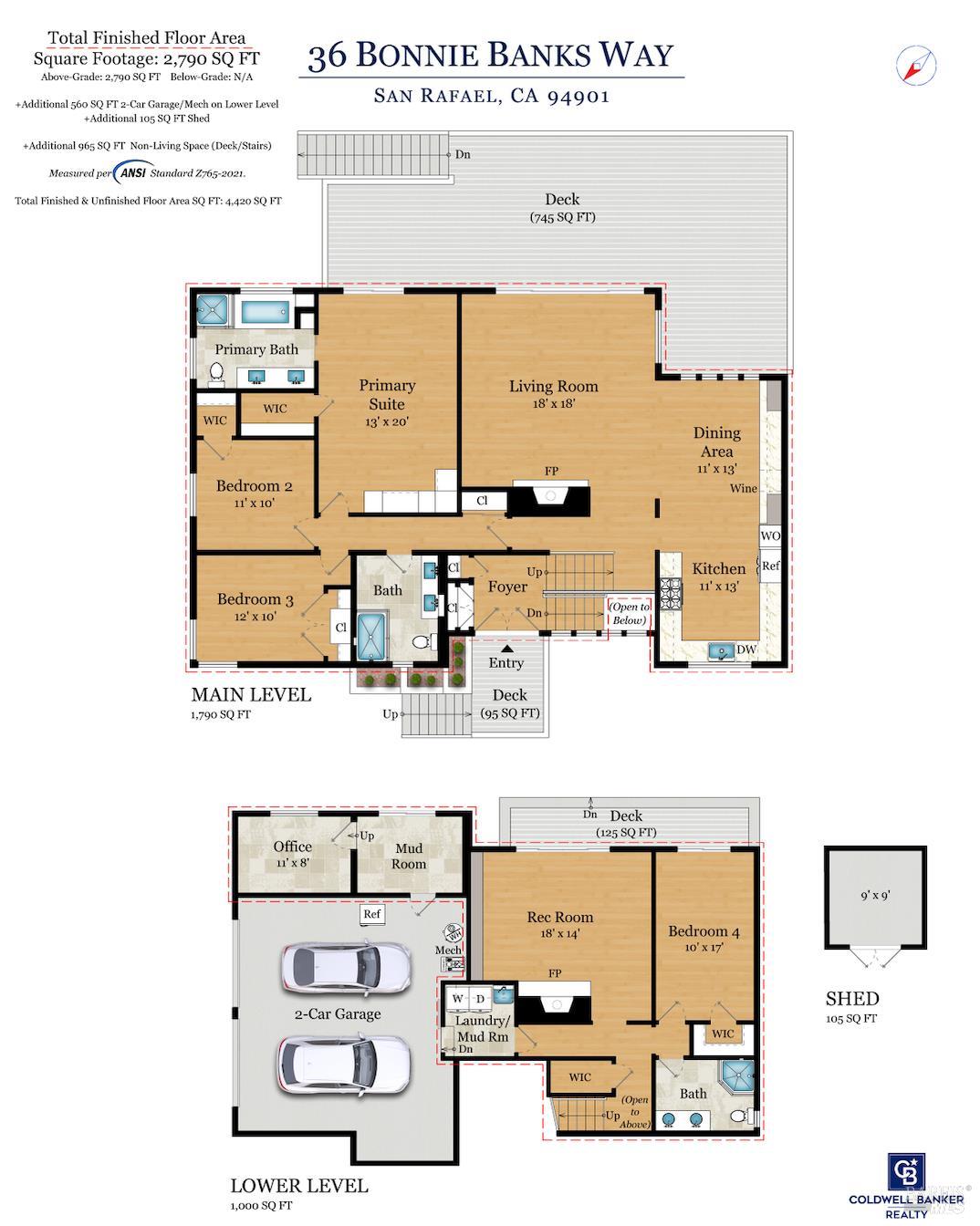 Detail Gallery Image 32 of 33 For 36 Bonnie Banks Way, San Rafael,  CA 94901 - 4 Beds | 3 Baths