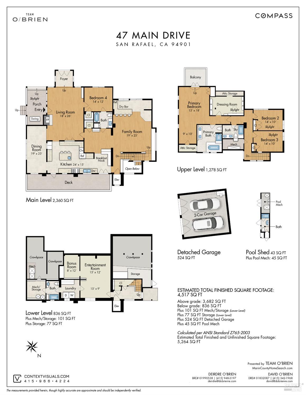 Detail Gallery Image 88 of 93 For 47 Main Dr, San Rafael,  CA 94901 - 4 Beds | 5 Baths