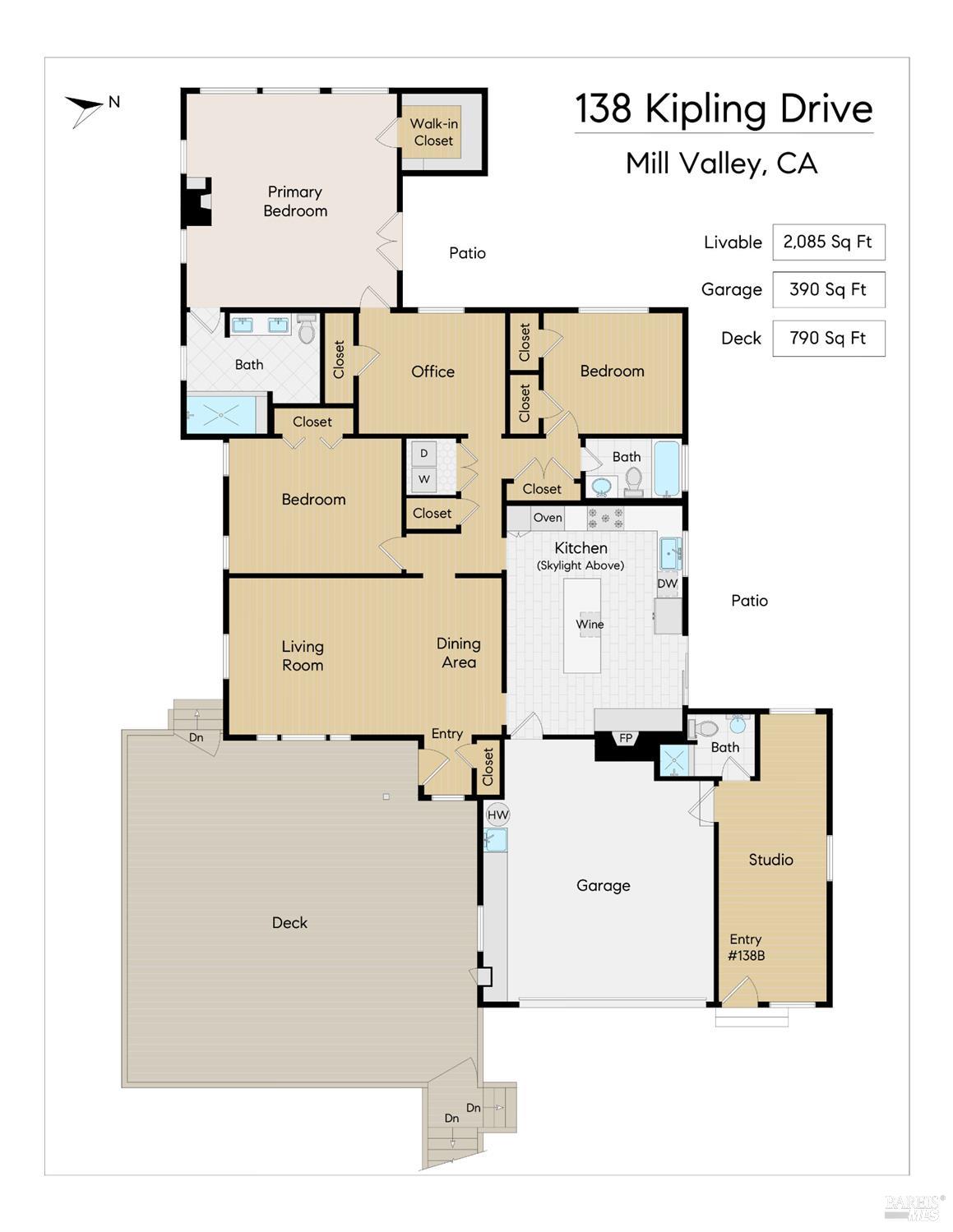 Detail Gallery Image 60 of 61 For 138 Kipling Dr, Mill Valley,  CA 94941 - 4 Beds | 3 Baths