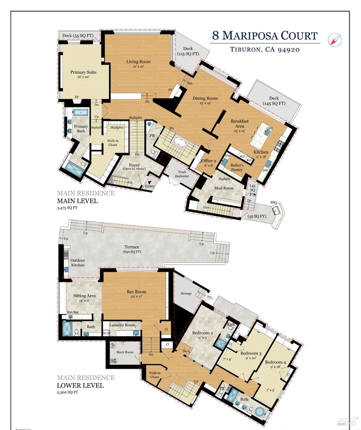 Detail Gallery Image 60 of 69 For 8 Mariposa Ct, Tiburon,  CA 94920 - 4 Beds | 5/2 Baths