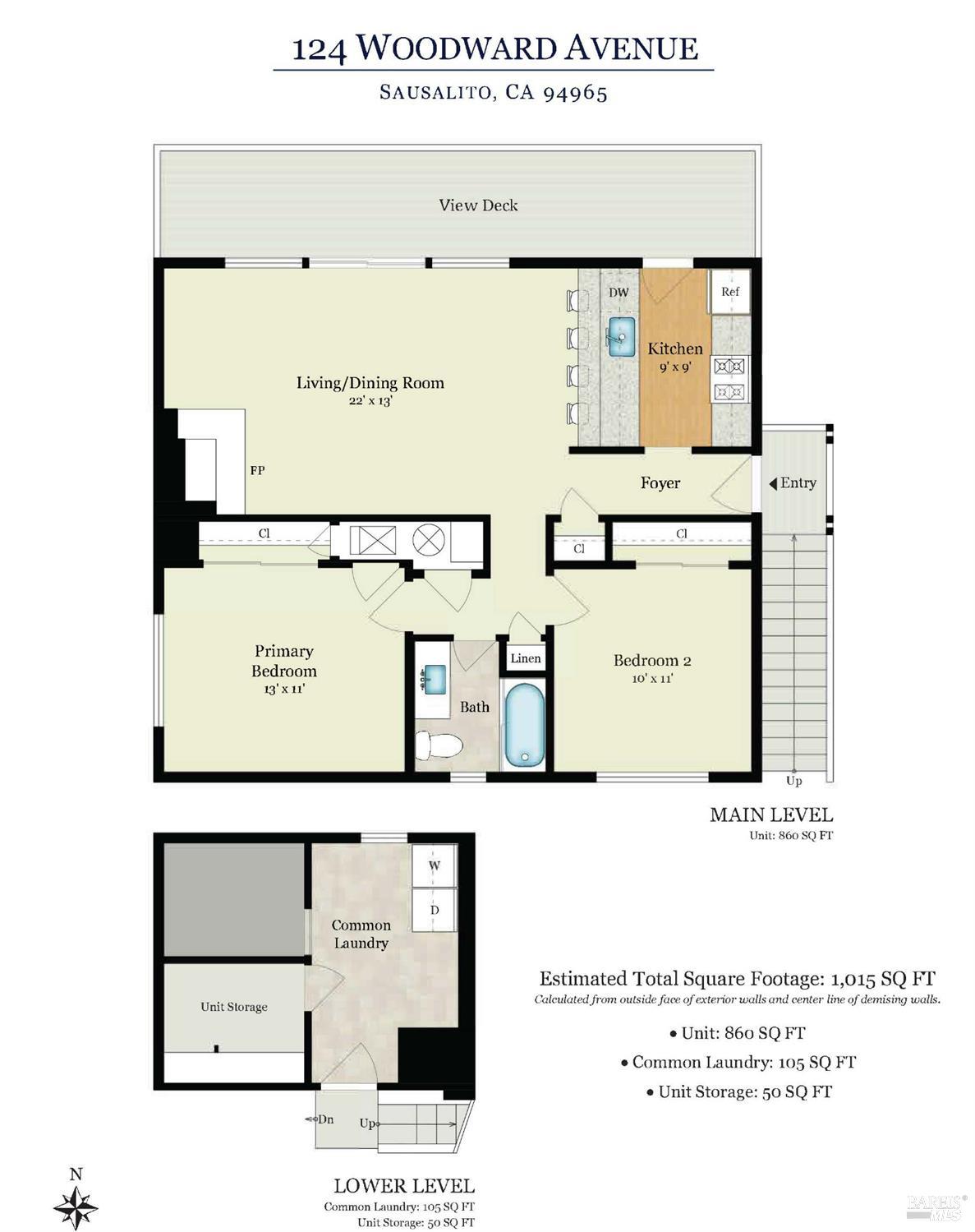 Detail Gallery Image 22 of 23 For 122 Woodward Ave, Sausalito,  CA 94965 - – Beds | – Baths