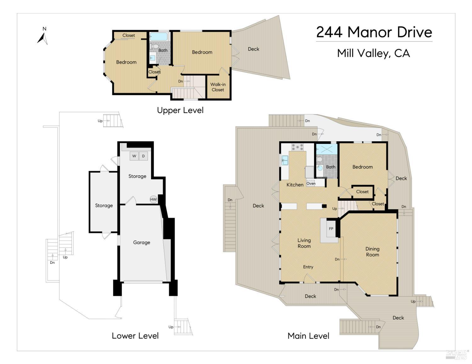 Detail Gallery Image 27 of 27 For 244 Manor Dr, Mill Valley,  CA 94941 - 3 Beds | 2 Baths
