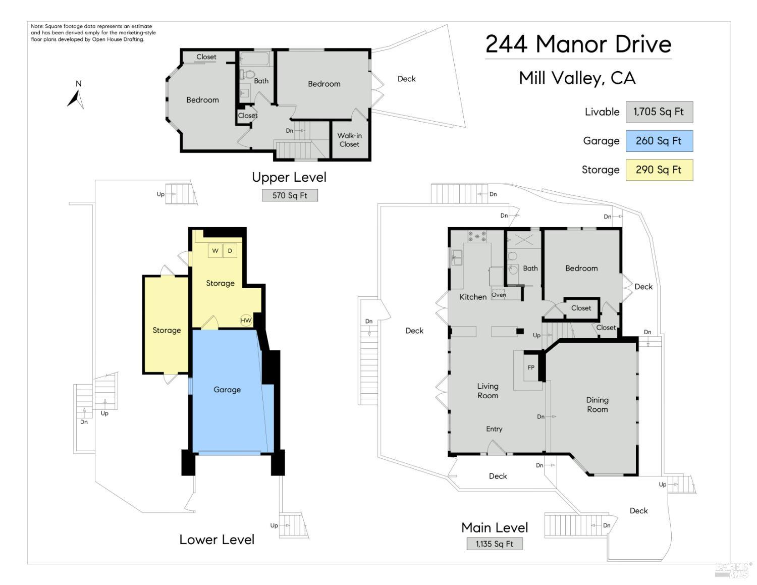 Detail Gallery Image 26 of 27 For 244 Manor Dr, Mill Valley,  CA 94941 - 3 Beds | 2 Baths